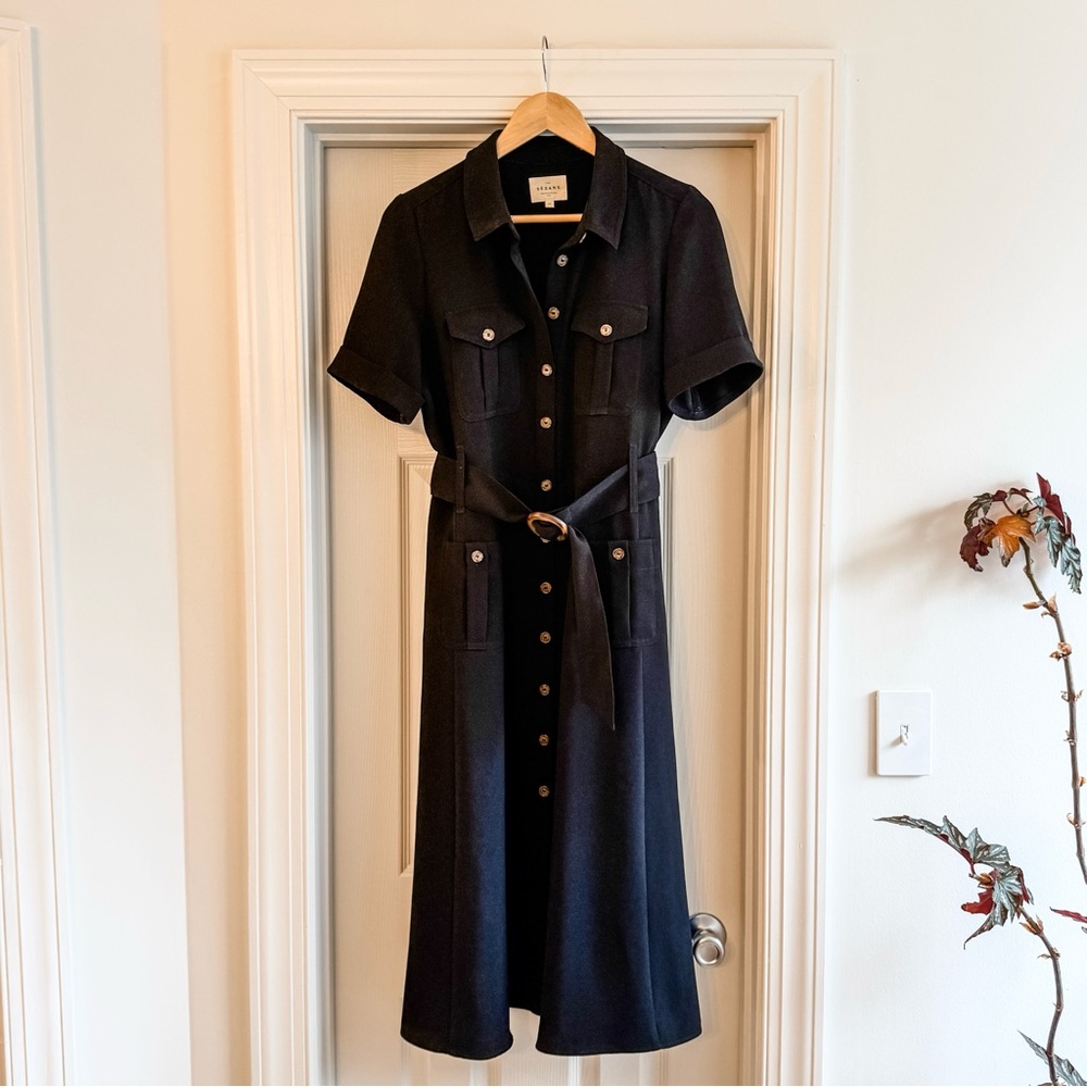 Raquel Dress in Black -- Size 8 US/ 40 FR - Picture 7 of 13